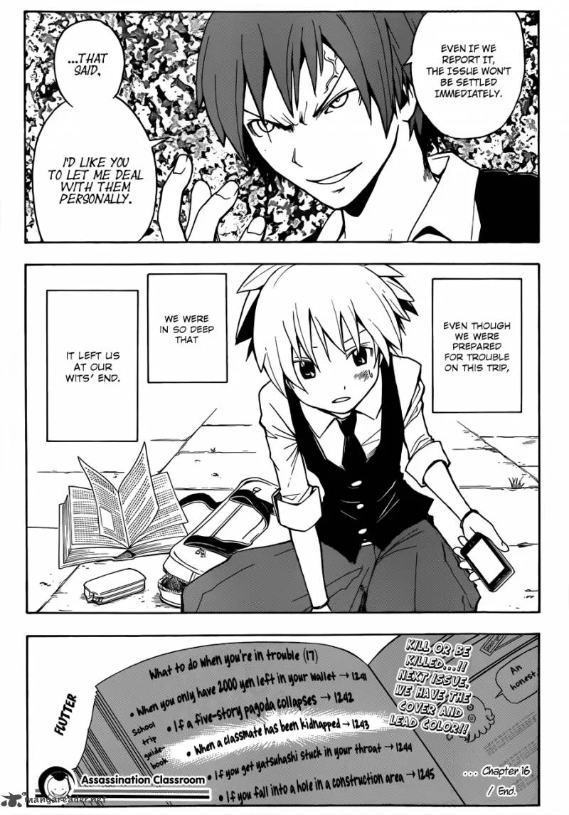 Assassination Classroom Chapter 16 page 20