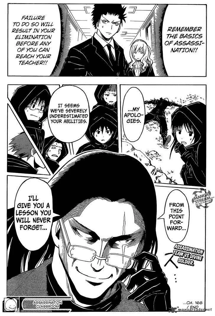 Assassination Classroom Chapter 168 page 20