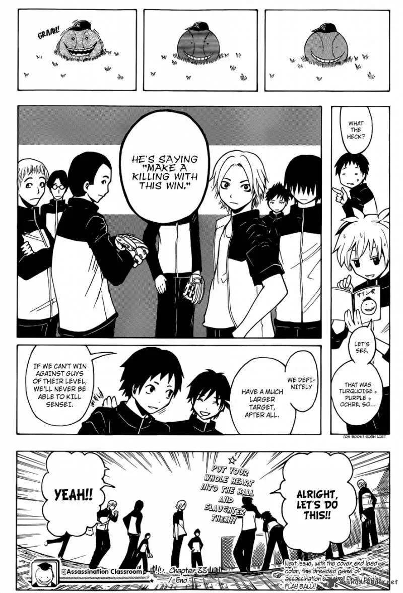 Assassination Classroom Chapter 33 page 20