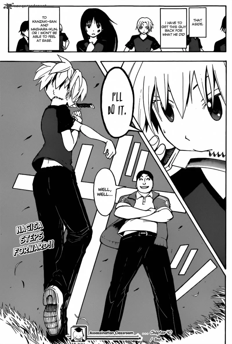 Assassination Classroom Chapter 40 page 20