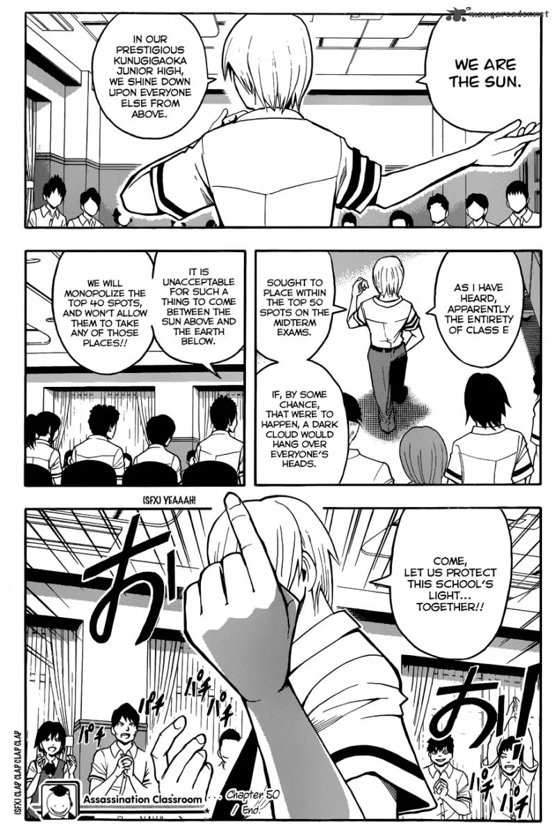Assassination Classroom Chapter 50 page 20