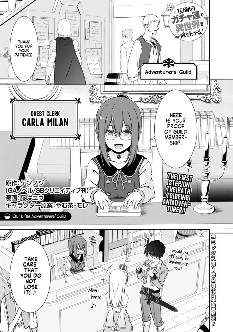 Attouteki Gacha Un de Isekai wo Nariagaru! Chapter 11 page 1