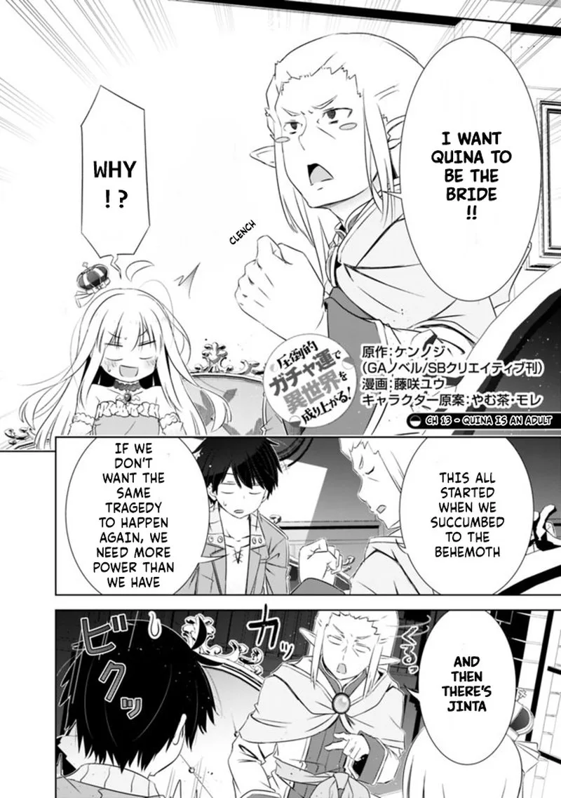 Attouteki Gacha Un de Isekai wo Nariagaru! Chapter 13 page 2