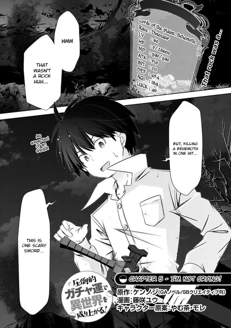 Attouteki Gacha Un de Isekai wo Nariagaru! Chapter 5 page 1