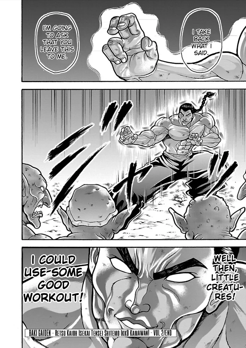 Baki Gaiden - Retsu Kaioh Isekai Tensei Shitemo Ikkou Kamawan! Chapter 16 page 17