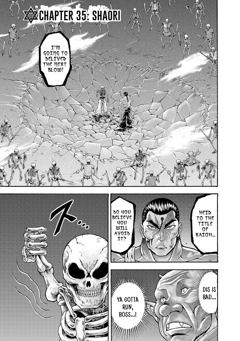 Baki Gaiden - Retsu Kaioh Isekai Tensei Shitemo Ikkou Kamawan! Chapter 35 page 1
