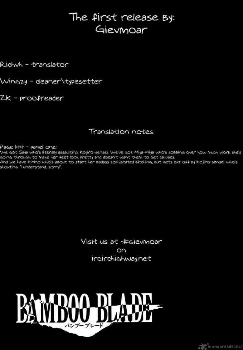 Bamboo Blade Chapter 27 page 21