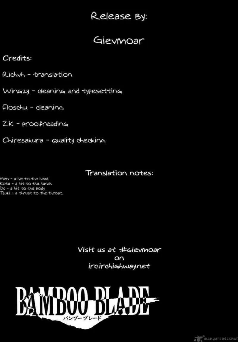 Bamboo Blade Chapter 29 page 22