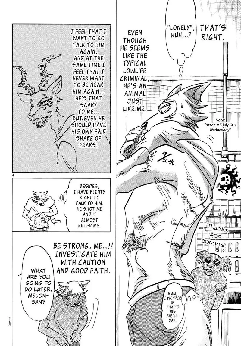 Beastars Chapter 140 page 4