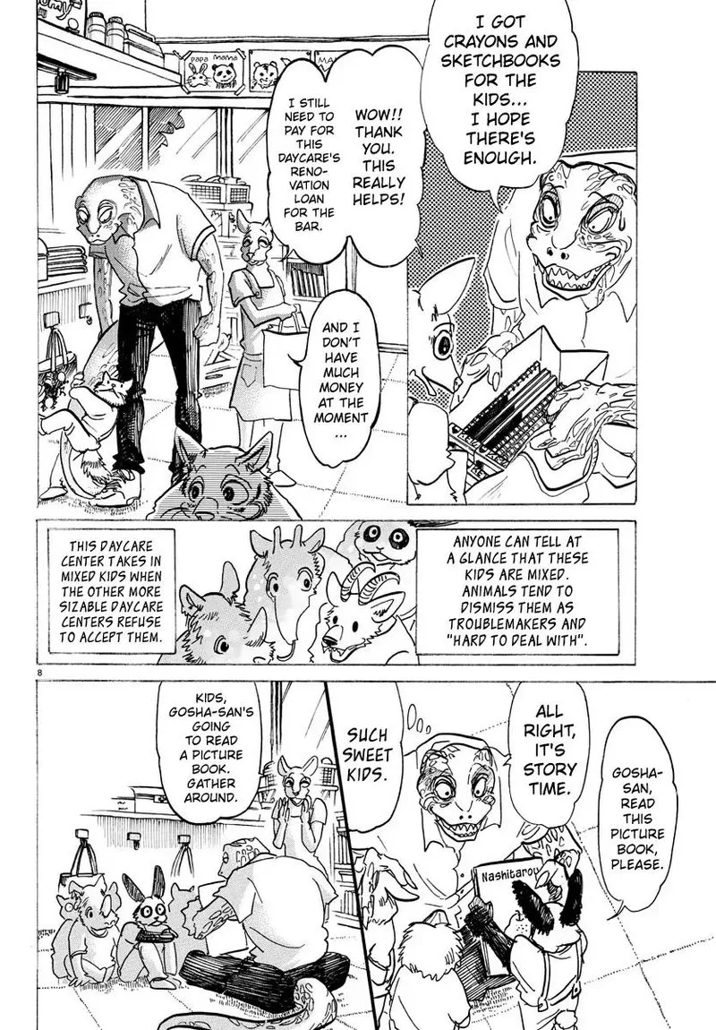 Beastars Chapter 142 page 8