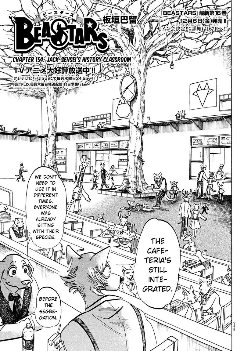 Beastars Chapter 154 page 1
