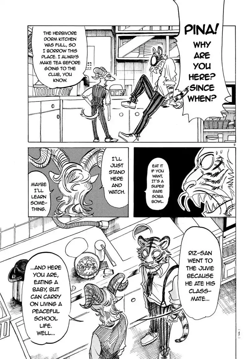 Beastars Chapter 155 page 9