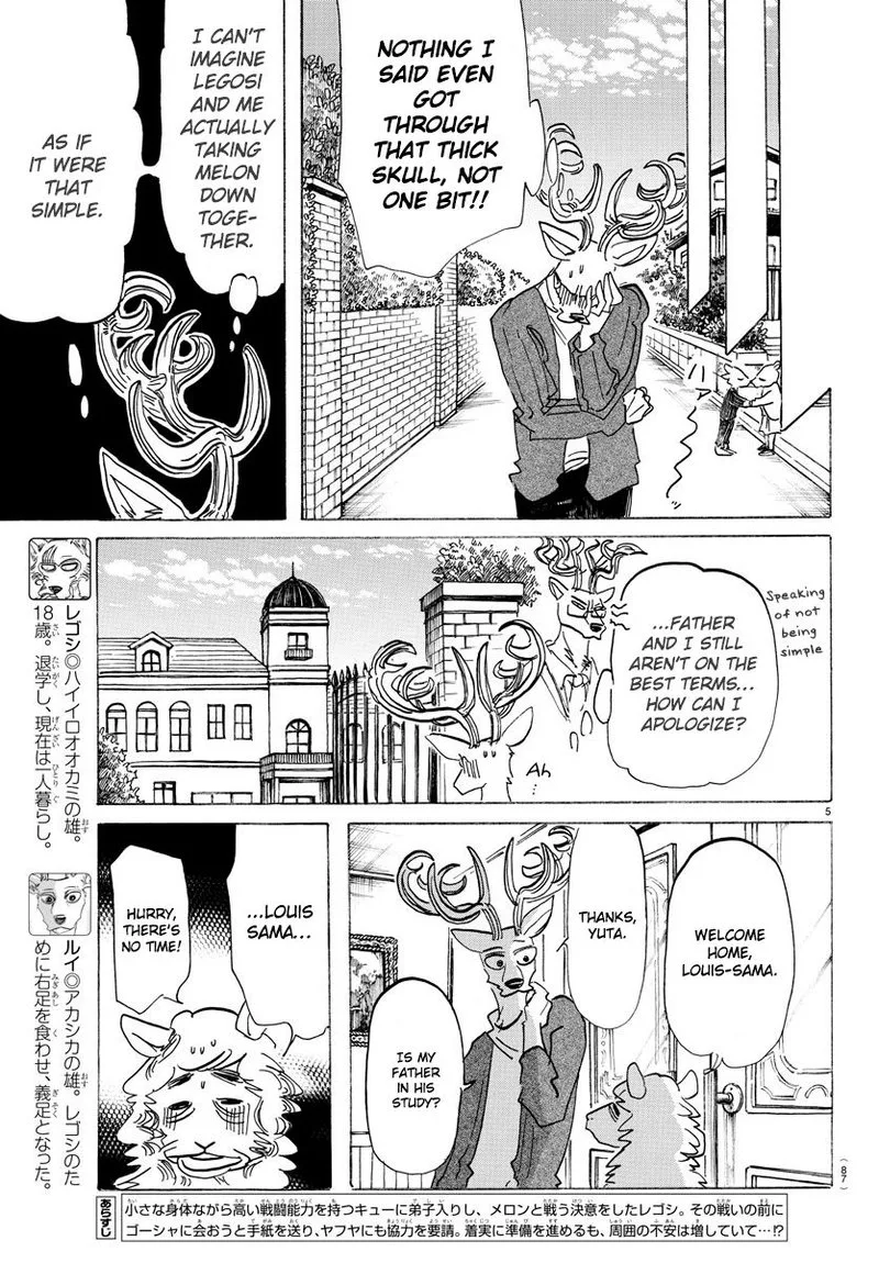 Beastars Chapter 165 page 5