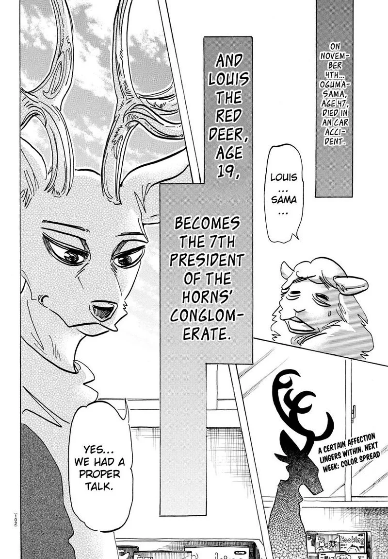 Beastars Chapter 165 page 19