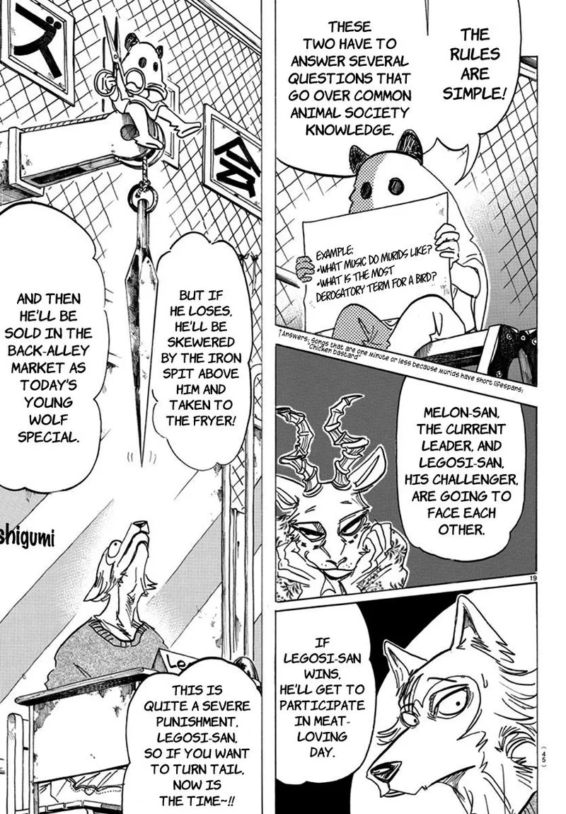Beastars Chapter 167 page 19