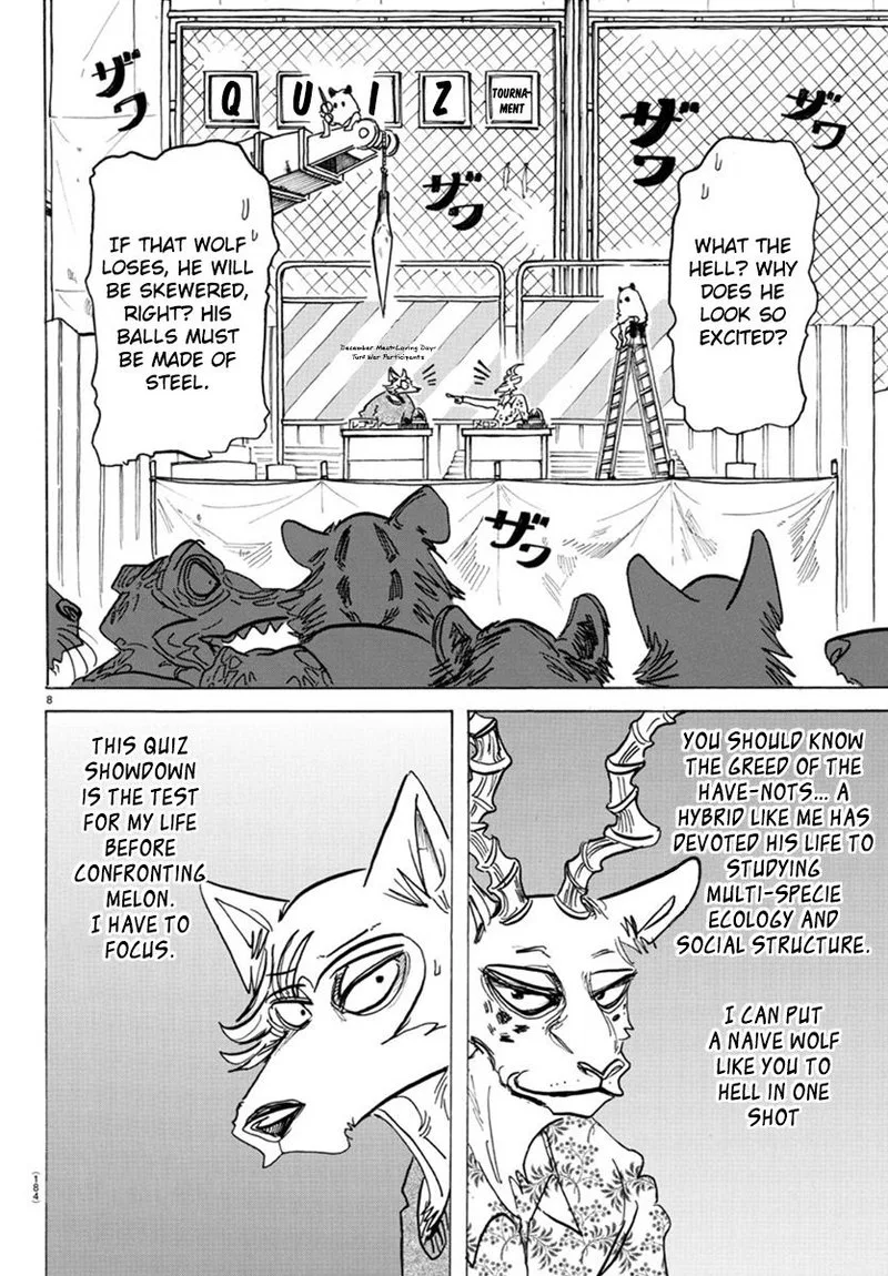 Beastars Chapter 168 page 8