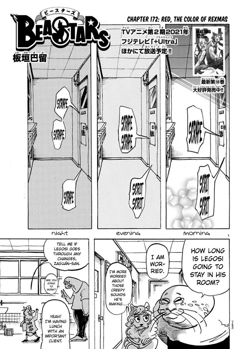 Beastars Chapter 172 page 1