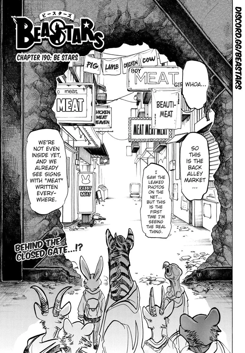 Beastars Chapter 190 page 1