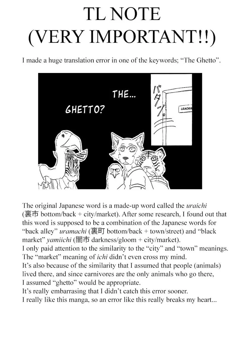Beastars Chapter 31 page 1