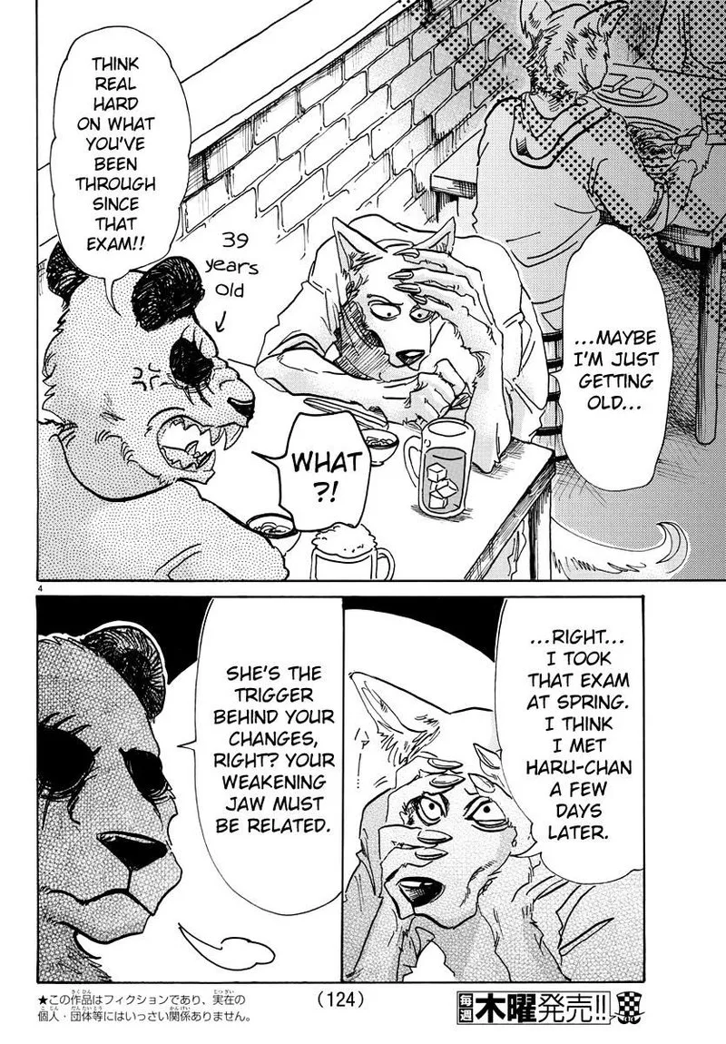 Beastars Chapter 68 page 4