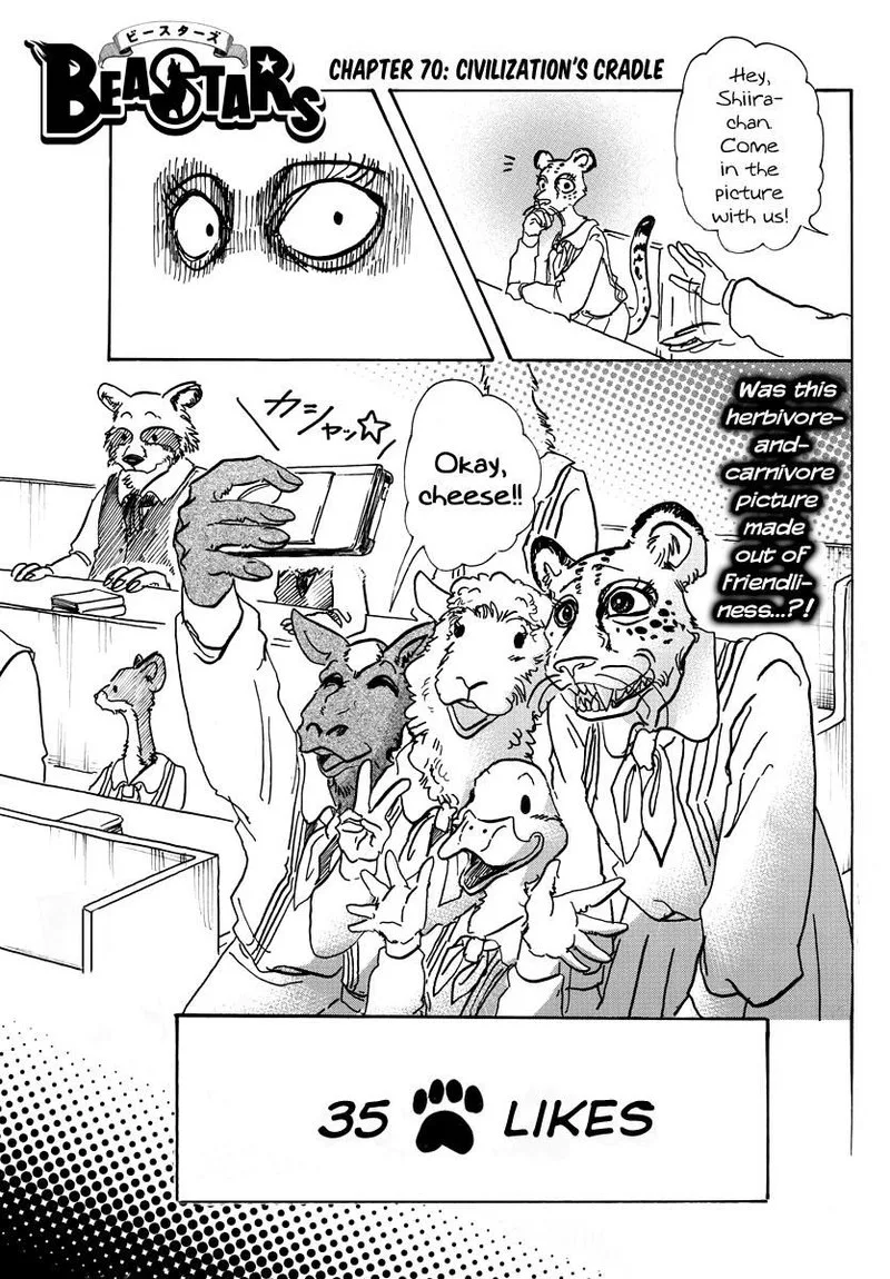 Beastars Chapter 70 page 1