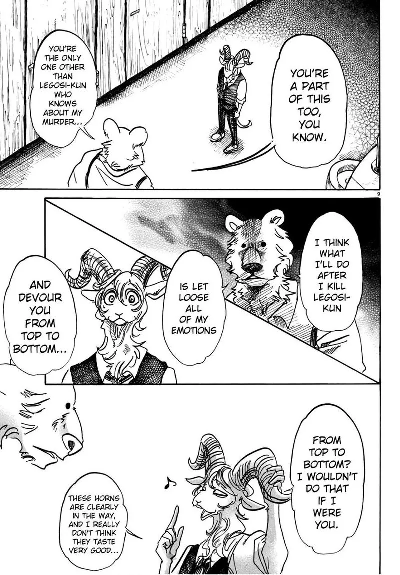 Beastars Chapter 87 page 9