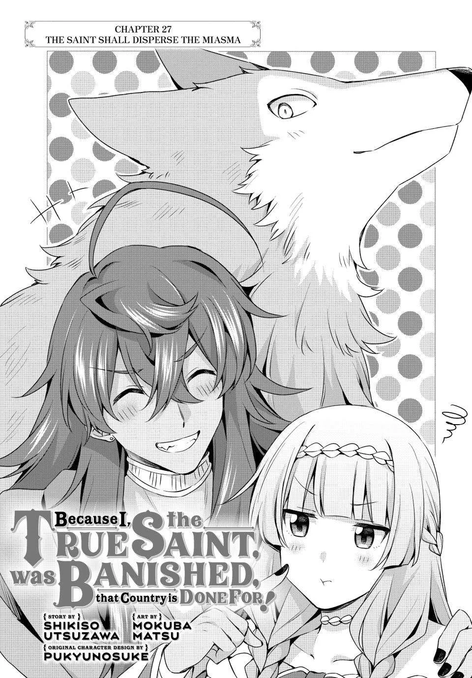 Because I, the True Saint, Was Banished, That Country Is Done For! Chapter 27 page 1