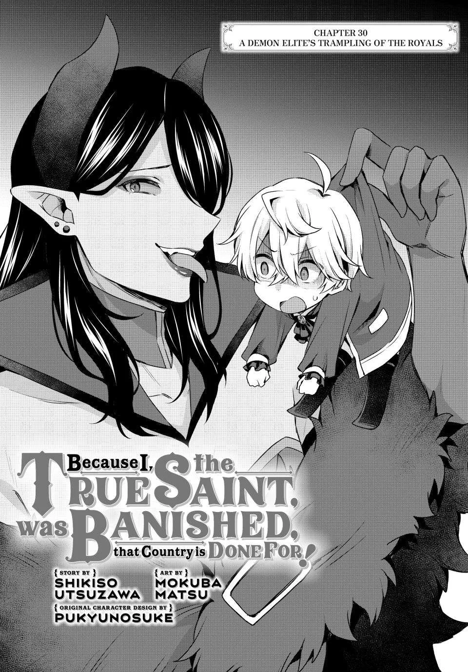 Because I, the True Saint, Was Banished, That Country Is Done For! Chapter 30 page 1