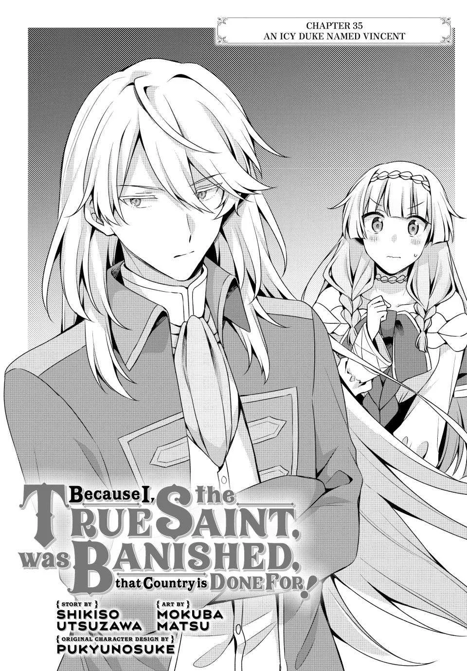 Because I, the True Saint, Was Banished, That Country Is Done For! Chapter 35 page 1