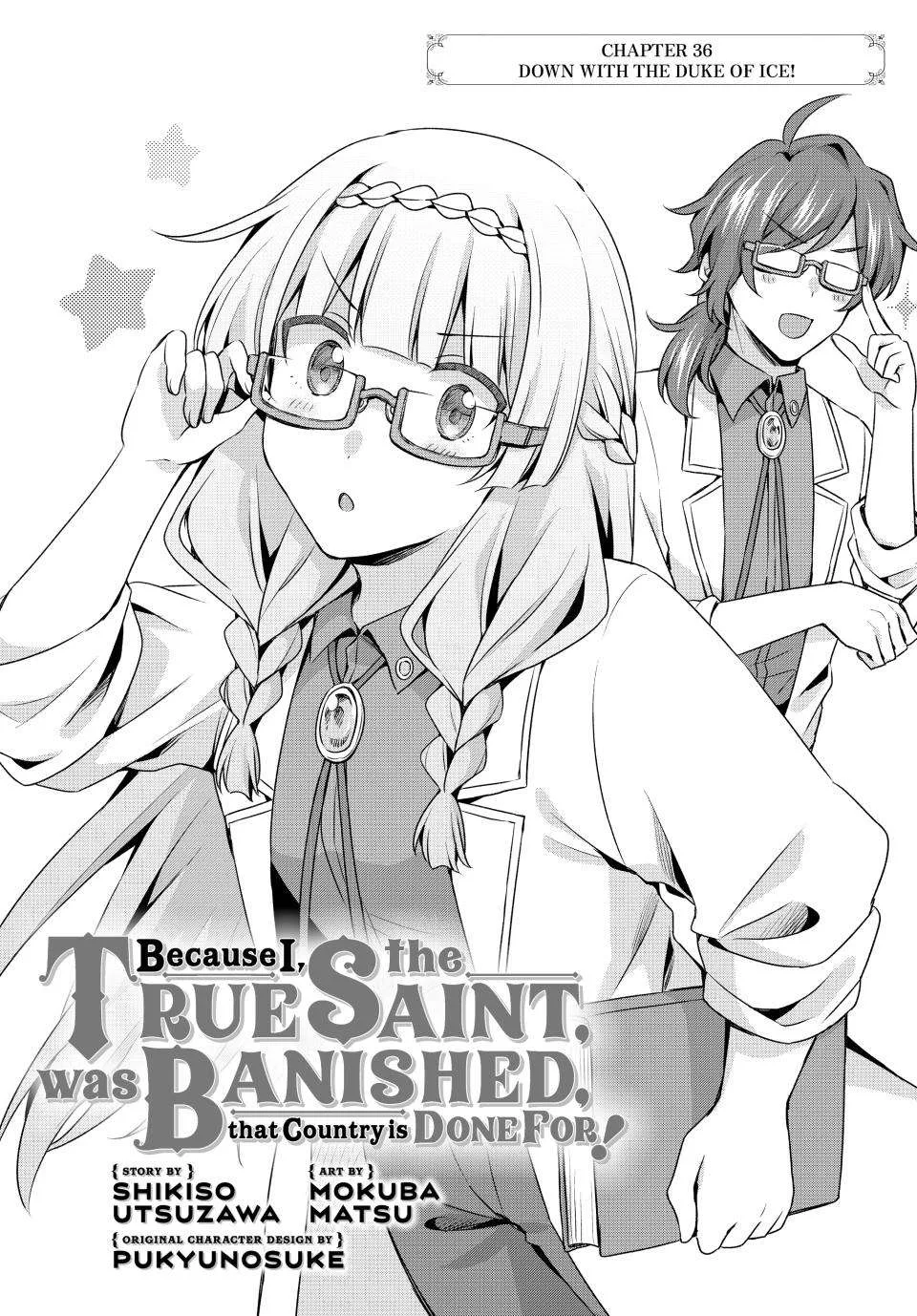 Because I, the True Saint, Was Banished, That Country Is Done For! Chapter 36 page 1