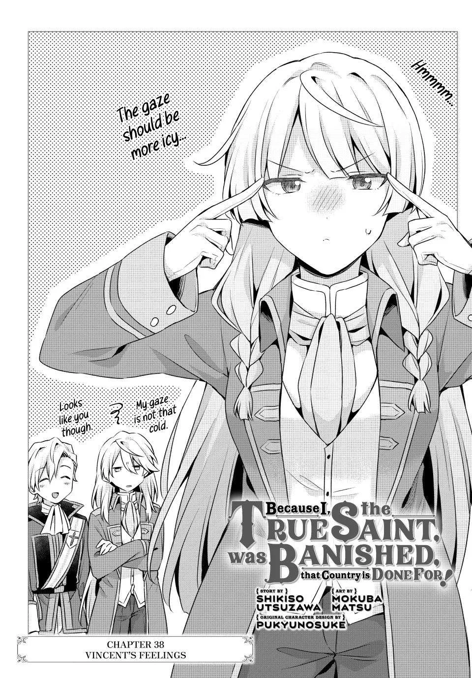 Because I, the True Saint, Was Banished, That Country Is Done For! Chapter 38 page 1