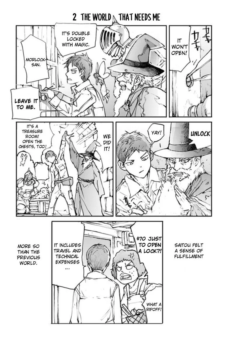 Benriya Saitou-san, Isekai ni Iku Chapter 1 page 3