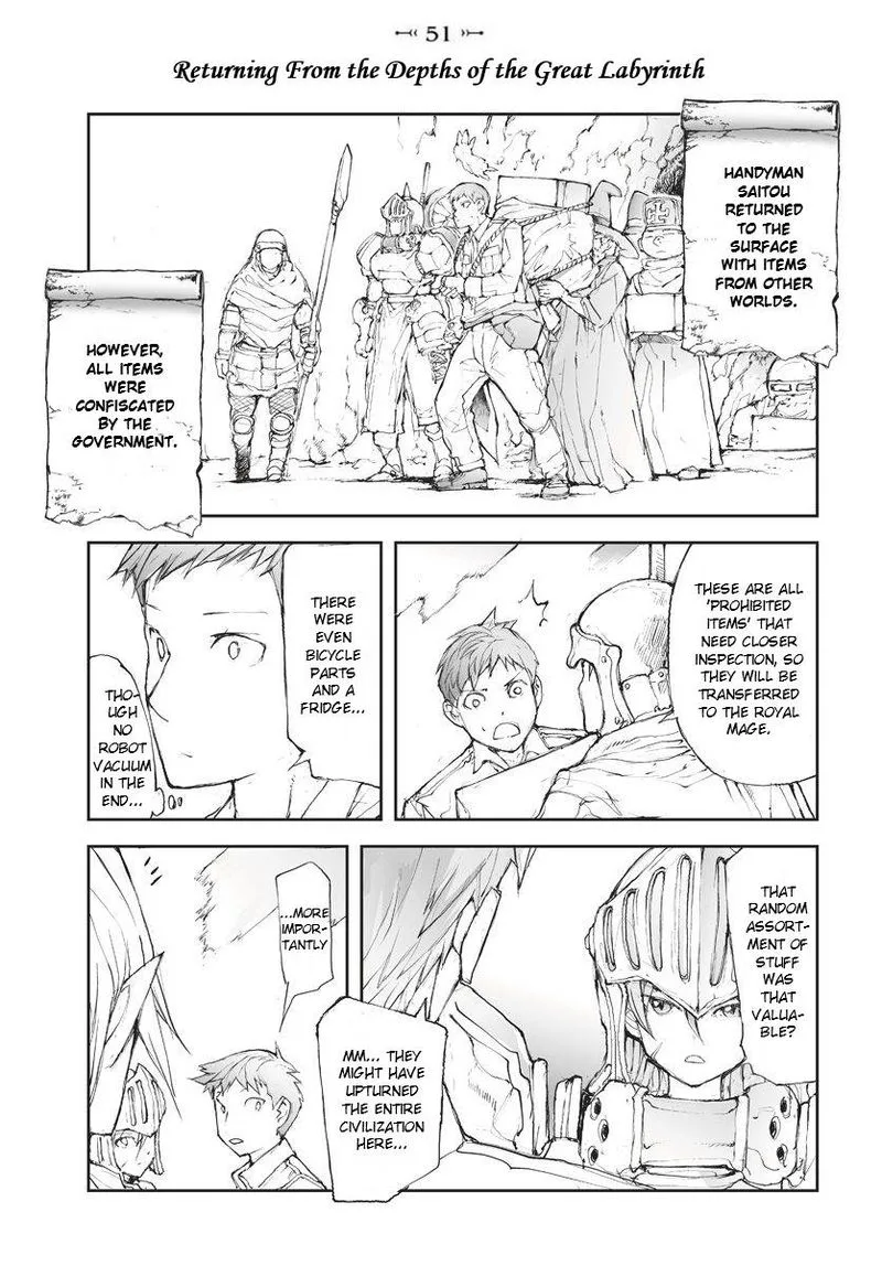 Benriya Saitou-san, Isekai ni Iku Chapter 51 page 1