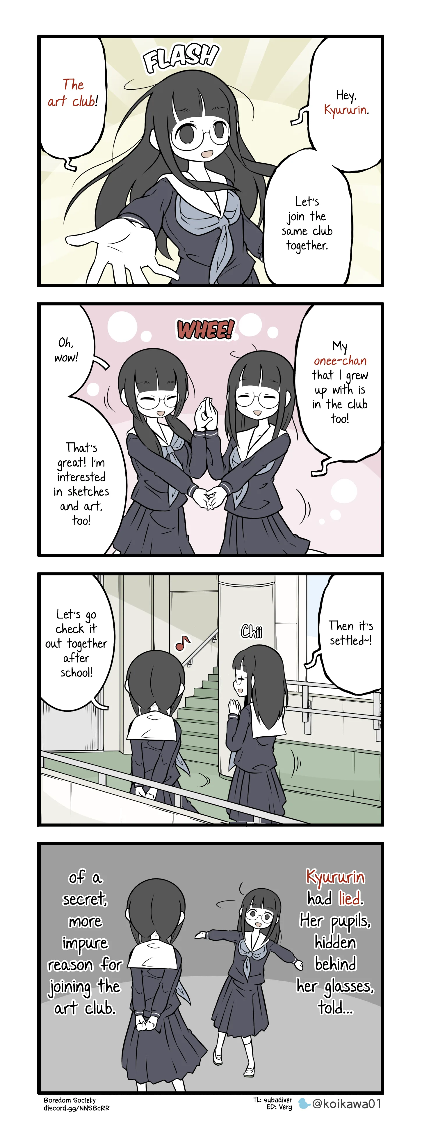 Bijutsubu Girl Chapter 109 page 1