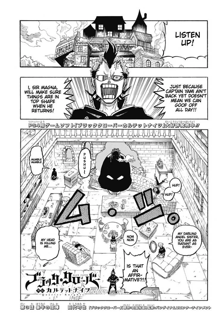 Black Clover Gaiden: Quartet Knights Chapter 3 page 1