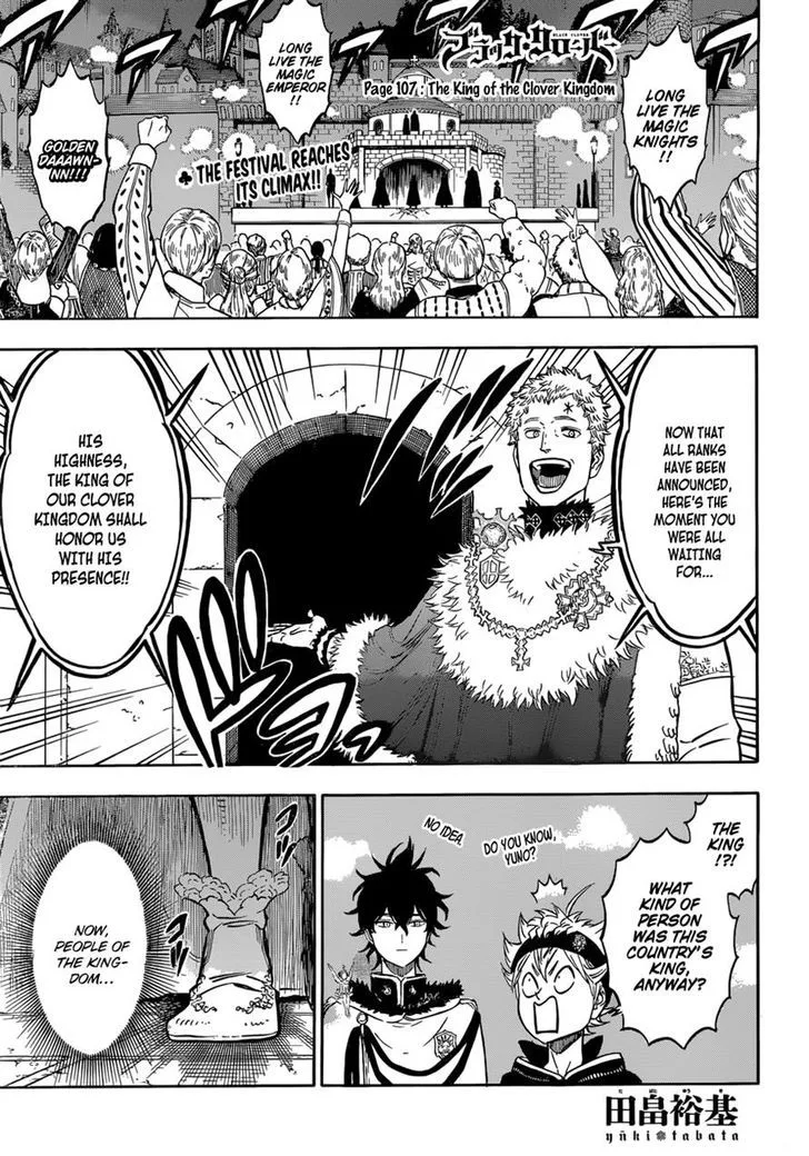 Black Clover Chapter 107 page 1