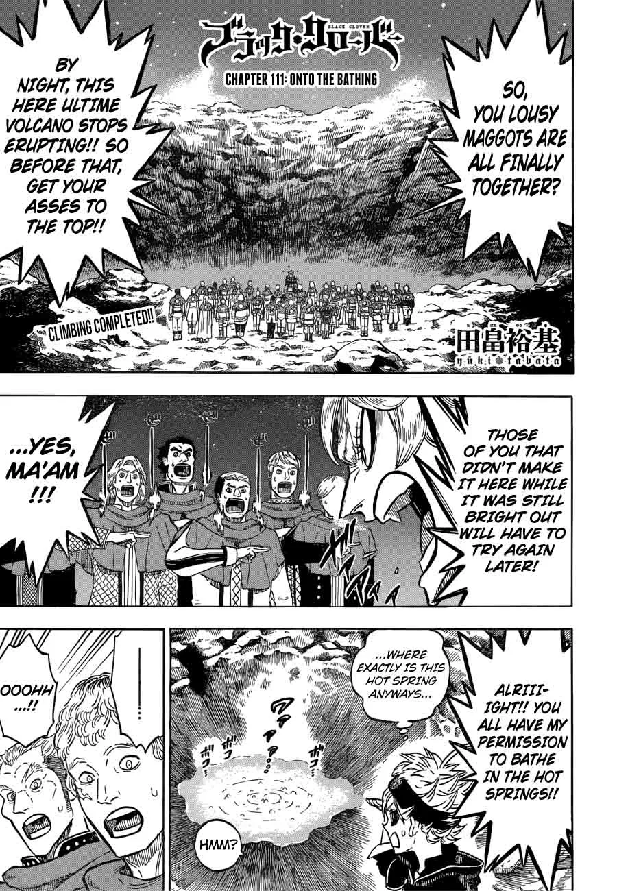 Black Clover Chapter 111 page 1