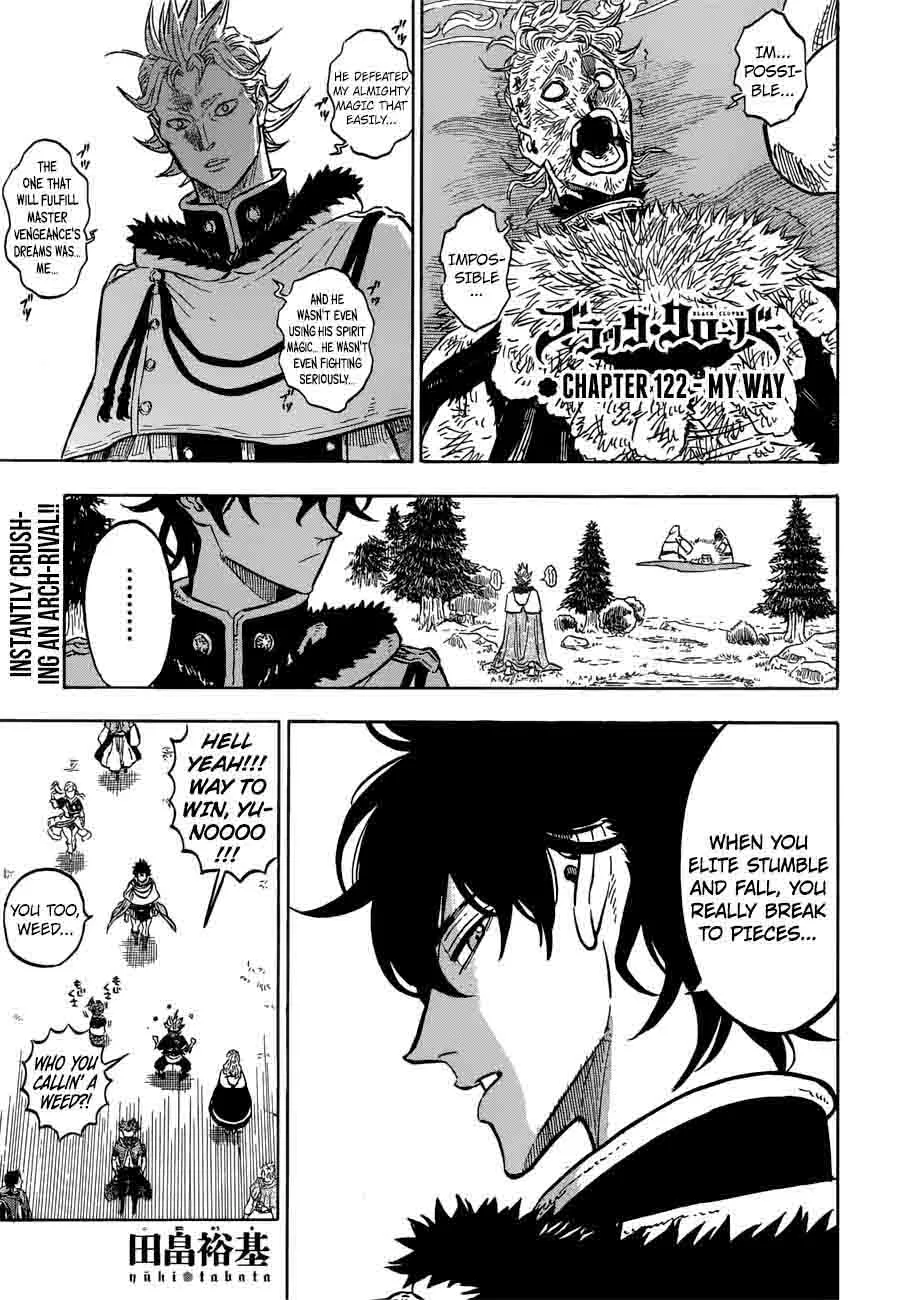 Black Clover Chapter 122 page 1