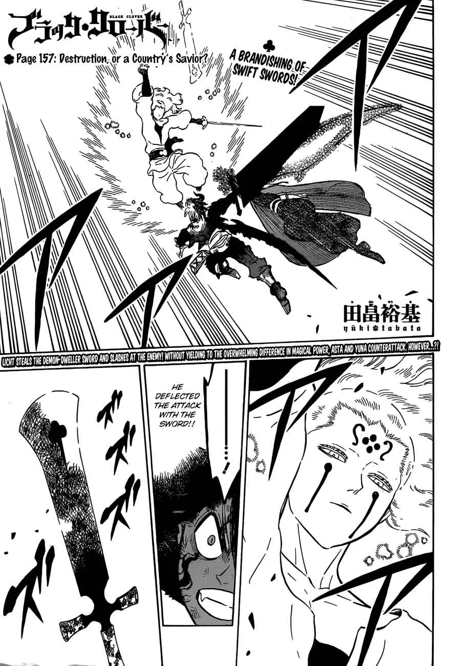 Black Clover Chapter 157 page 1