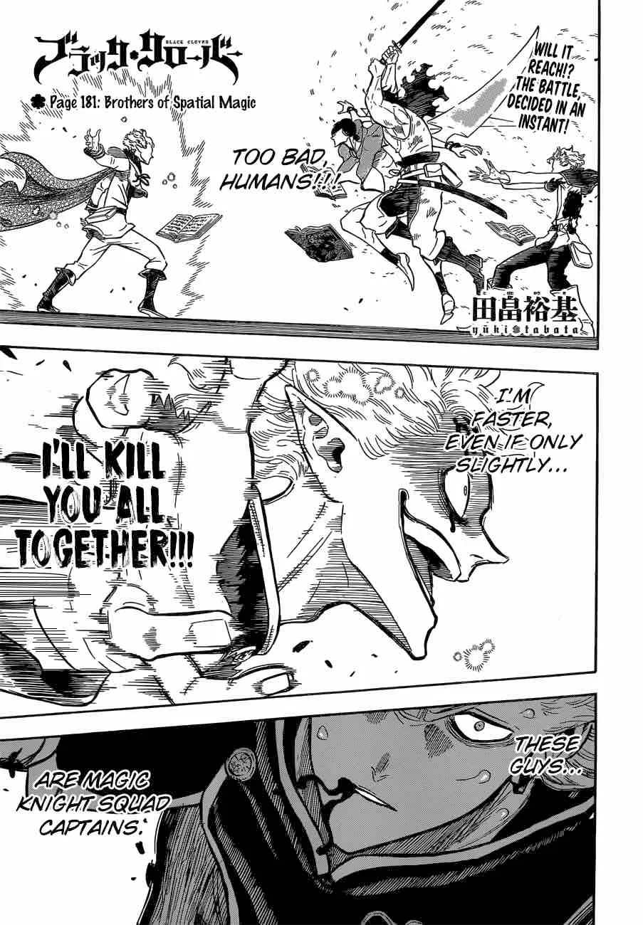 Black Clover Chapter 181 page 1