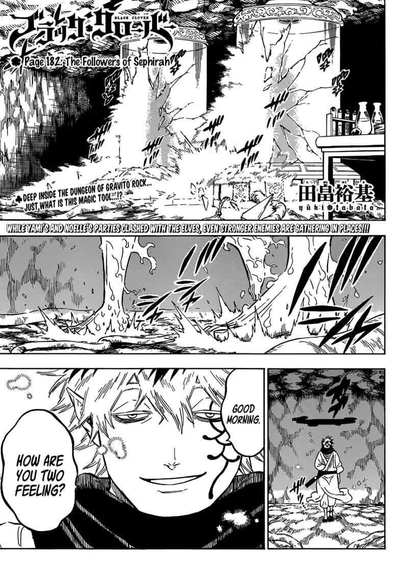 Black Clover Chapter 182 page 1