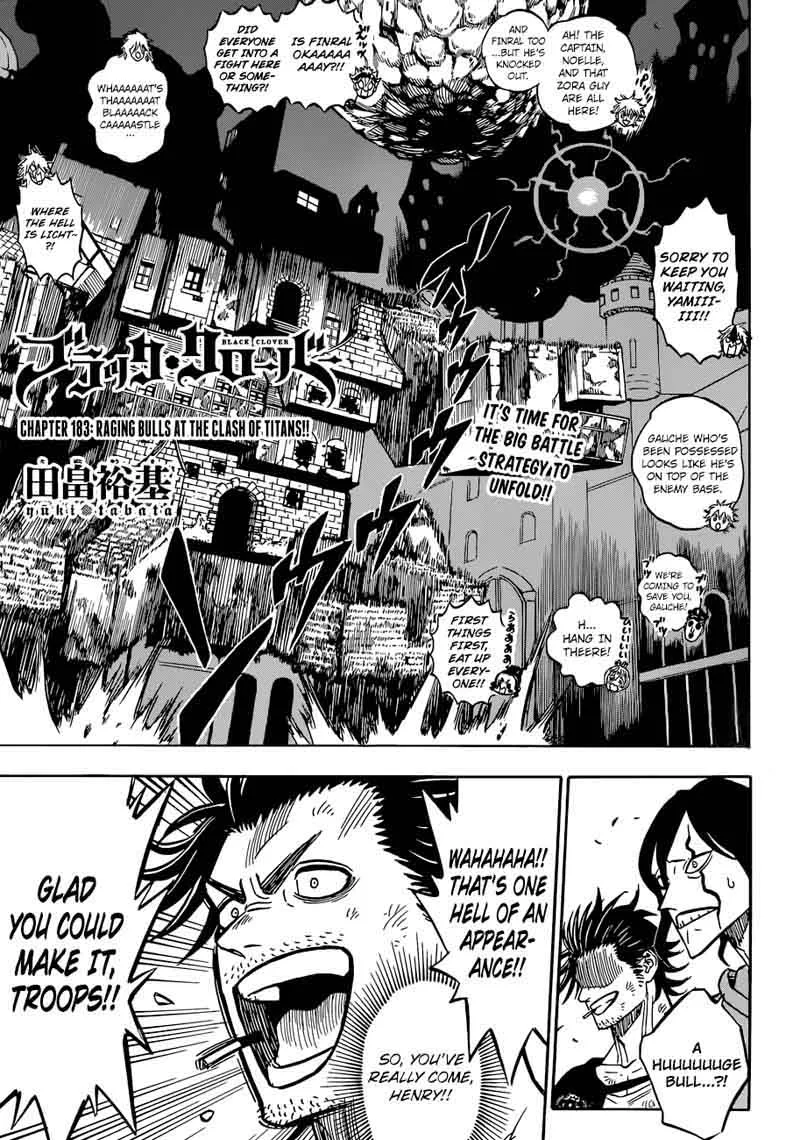 Black Clover Chapter 183 page 1