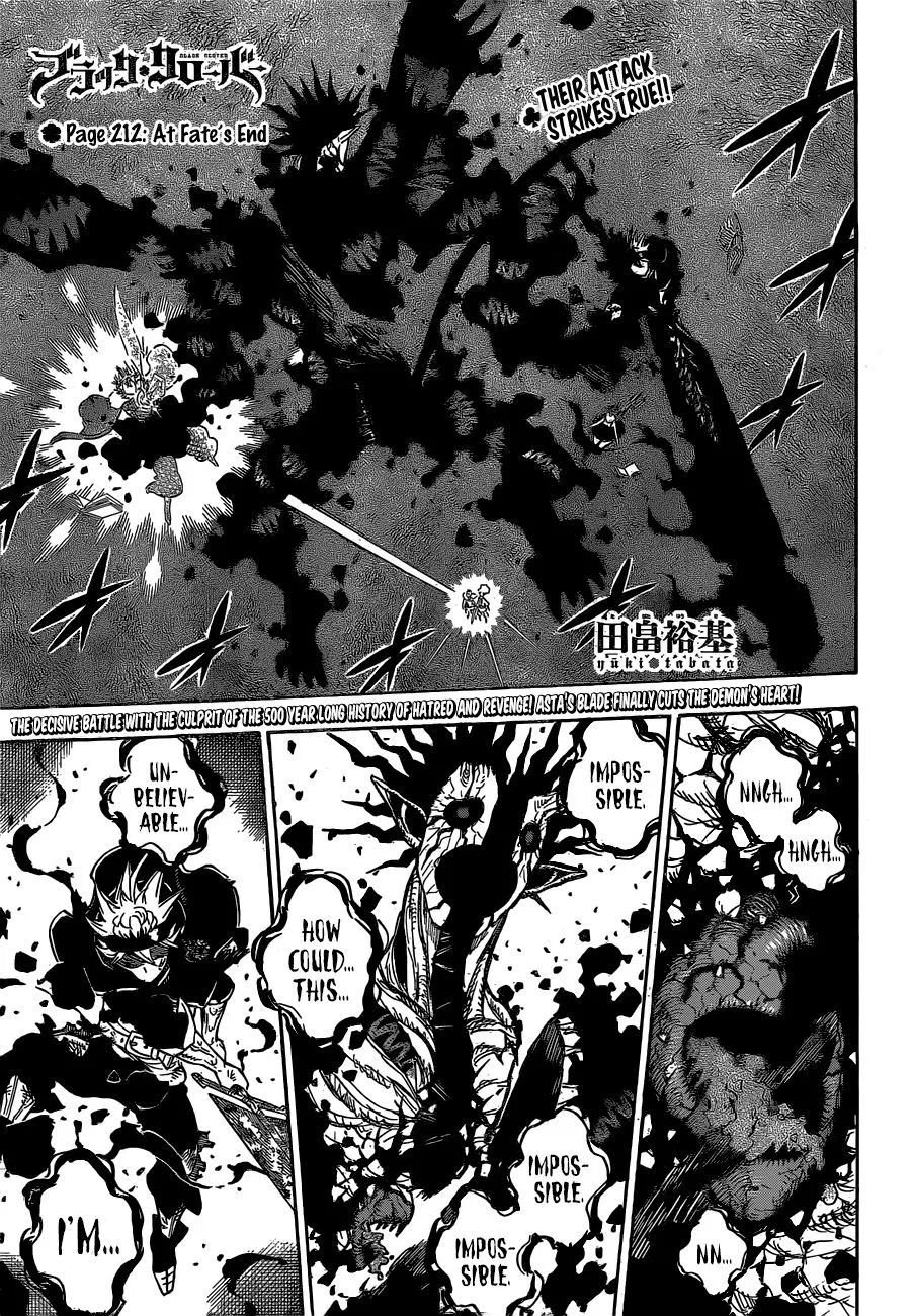 Black Clover Chapter 212 page 1