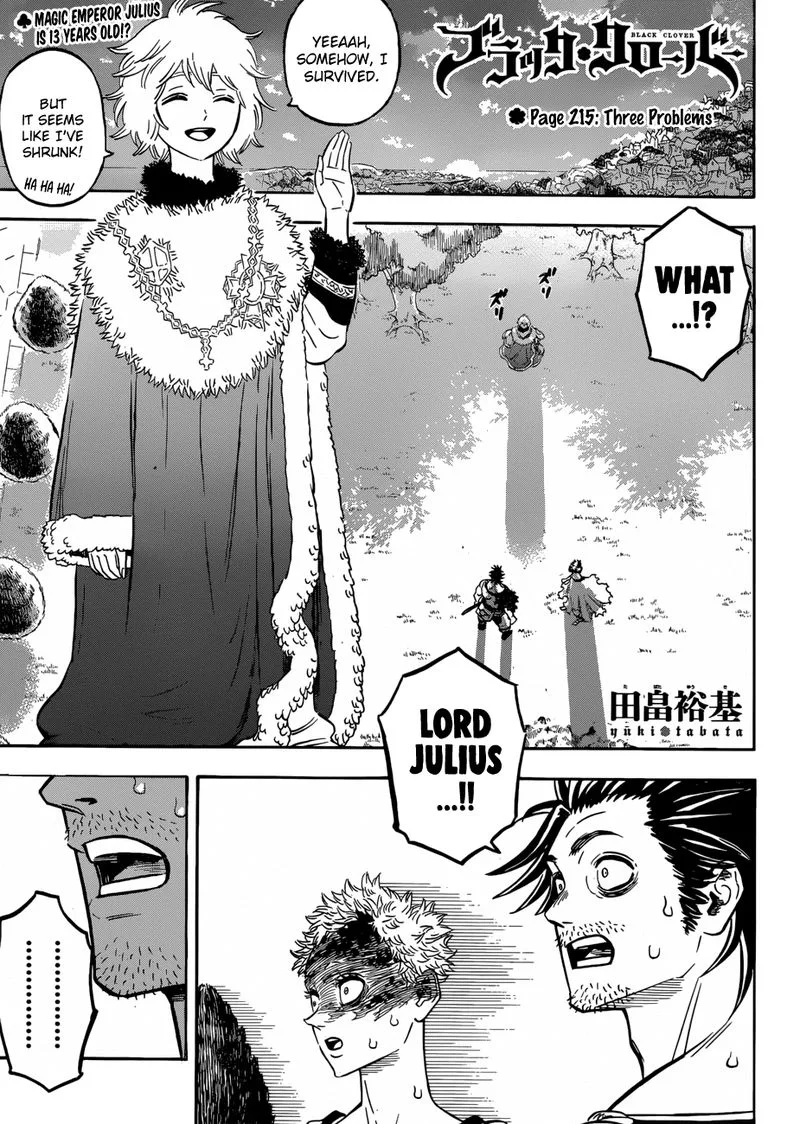 Black Clover Chapter 215 page 1