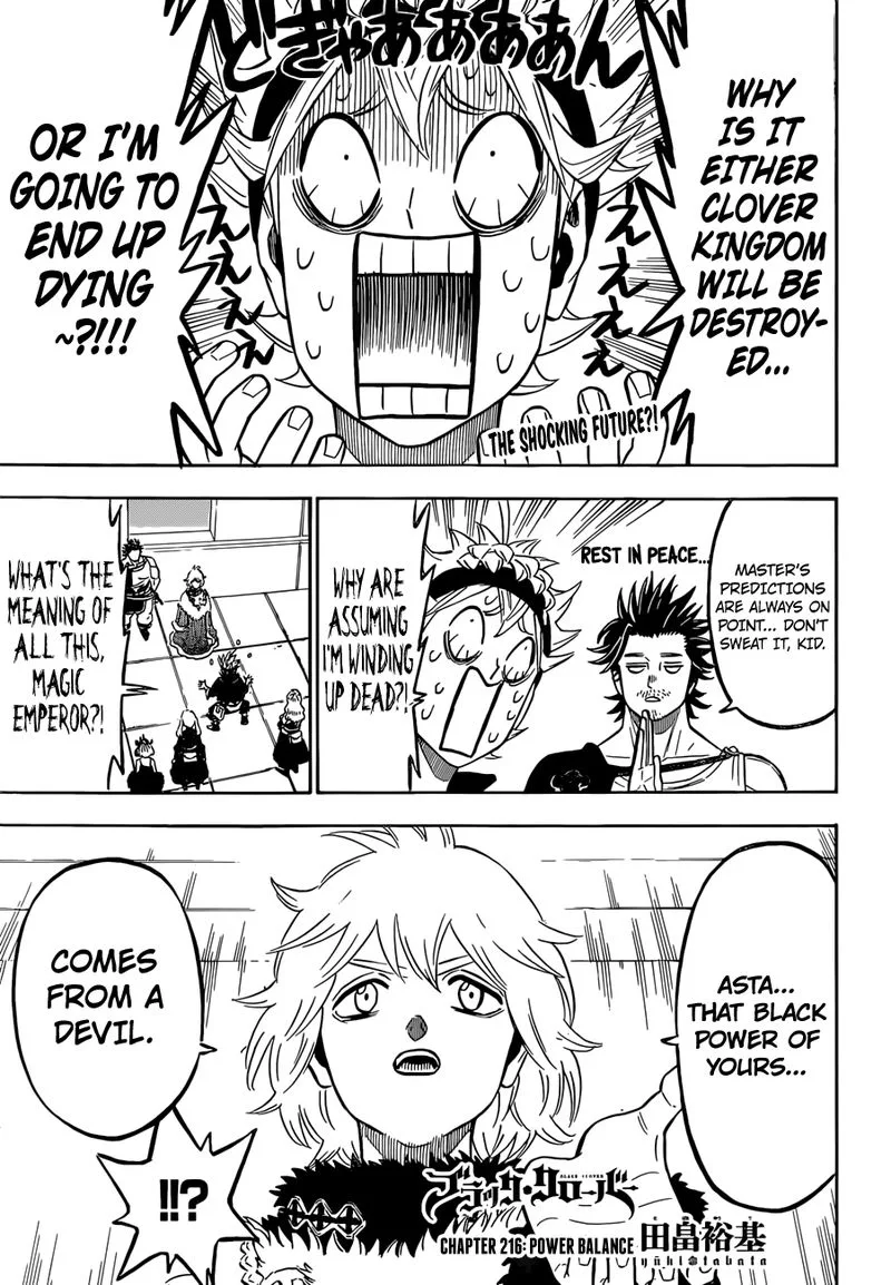 Black Clover Chapter 216 page 1