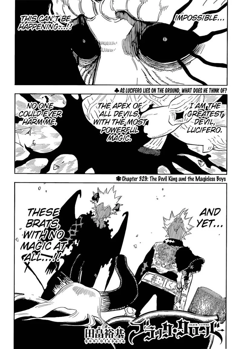 Black Clover Chapter 329 page 1