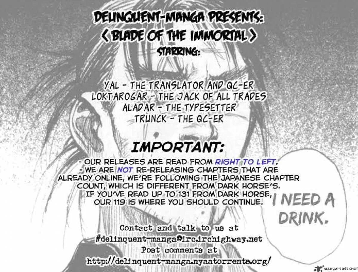 Blade of the Immortal Chapter 134 page 1