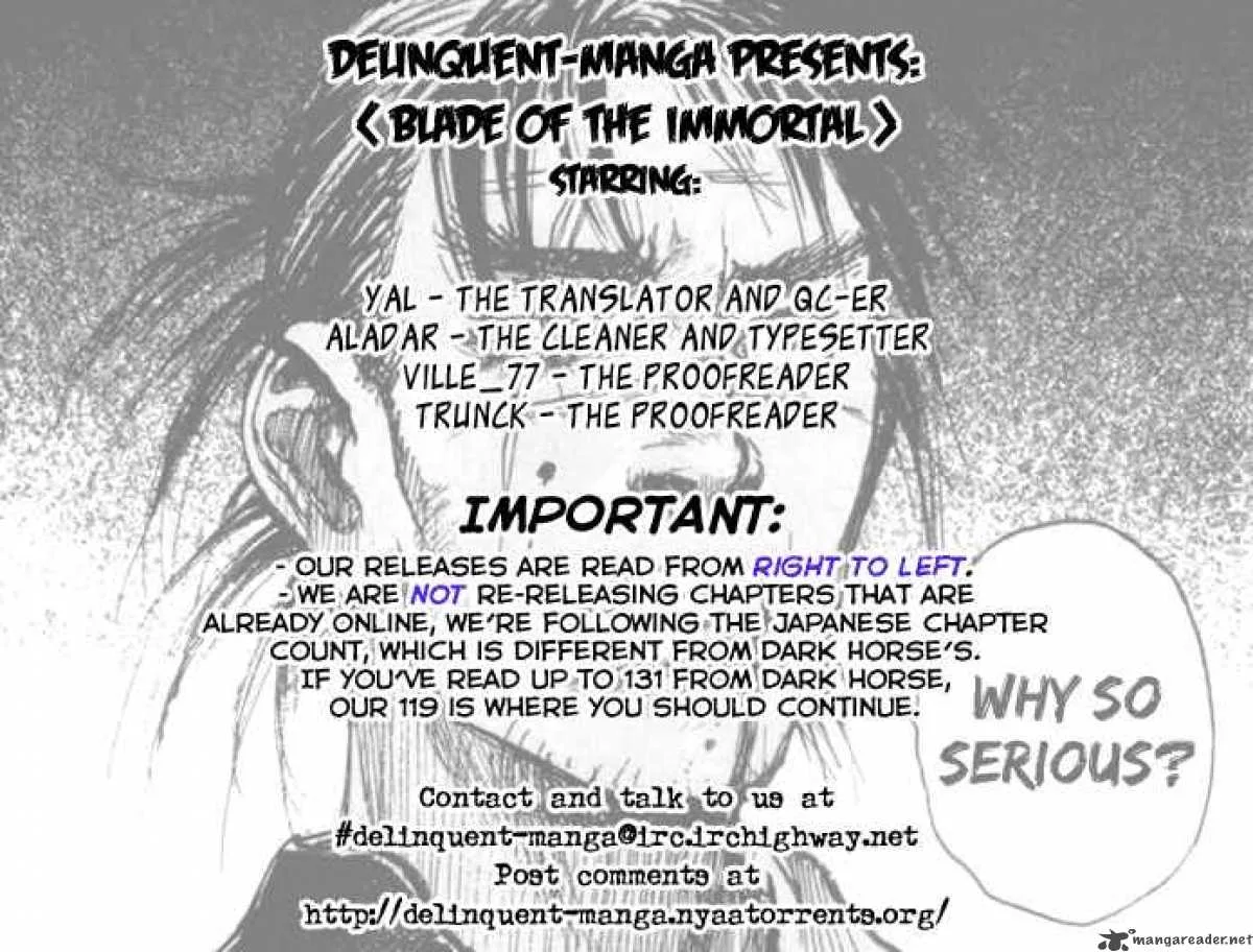 Blade of the Immortal Chapter 138 page 1