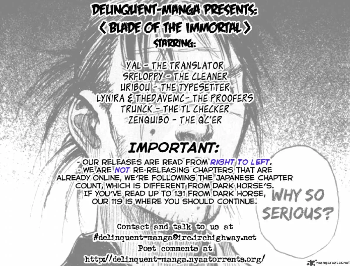 Blade of the Immortal Chapter 143 page 1