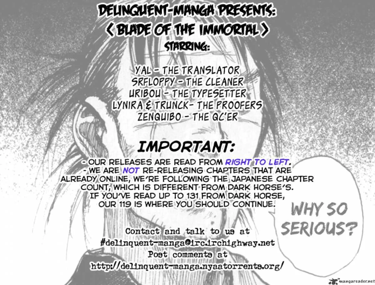 Blade of the Immortal Chapter 145 page 1